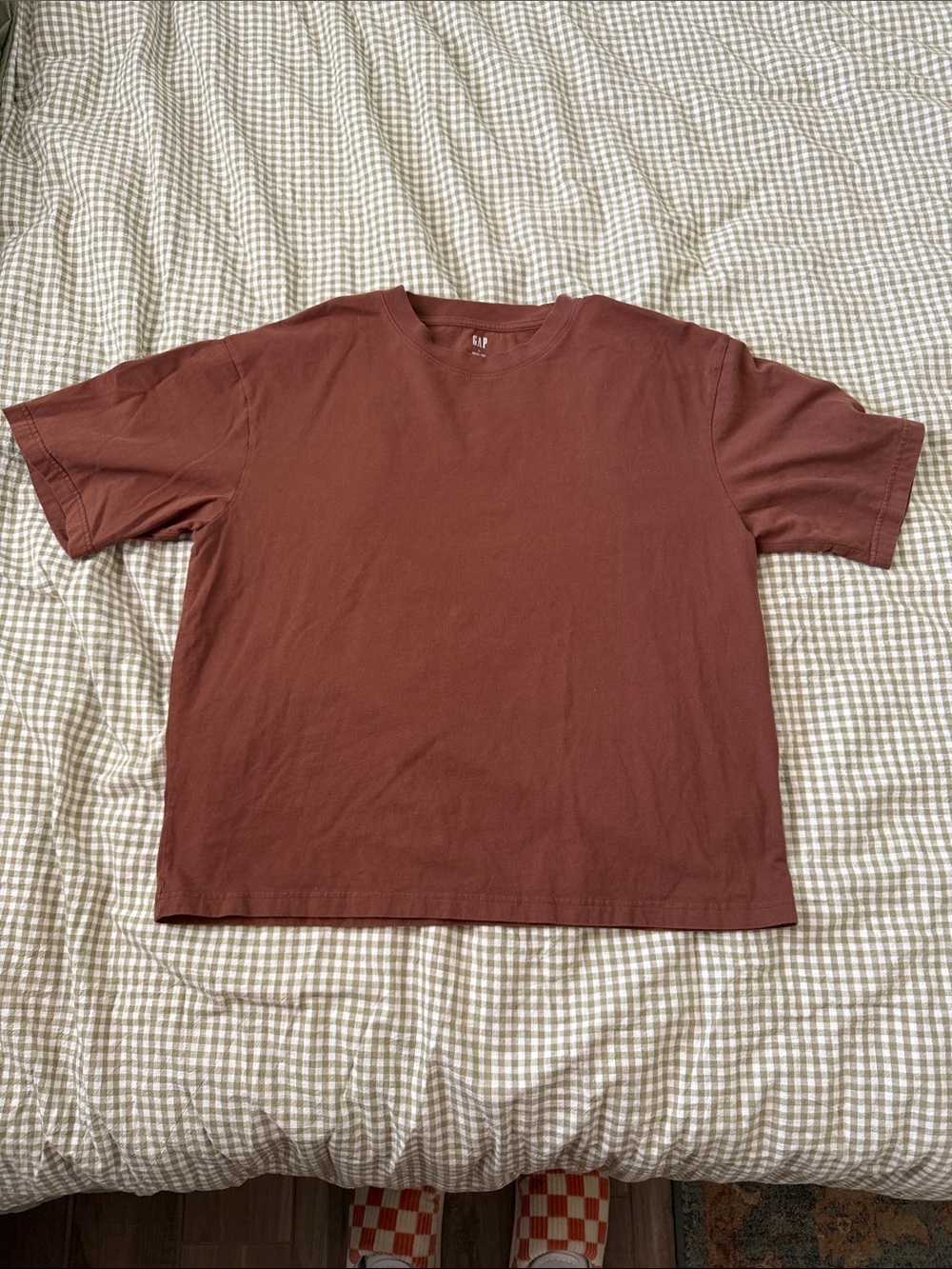 GAP | Men's VintageSoft Boxy T-Shirt | Brick Brown | Large